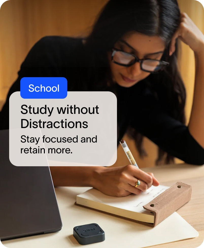 study without distractions. stay focused and retain more.